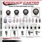 Service Caster 5'' Maroon Poly Swivel 1-3/4'' Expanding Stem Caster with Brake SCC-EX20S514-PPUB-MRN-PLB-134 - alternate 4